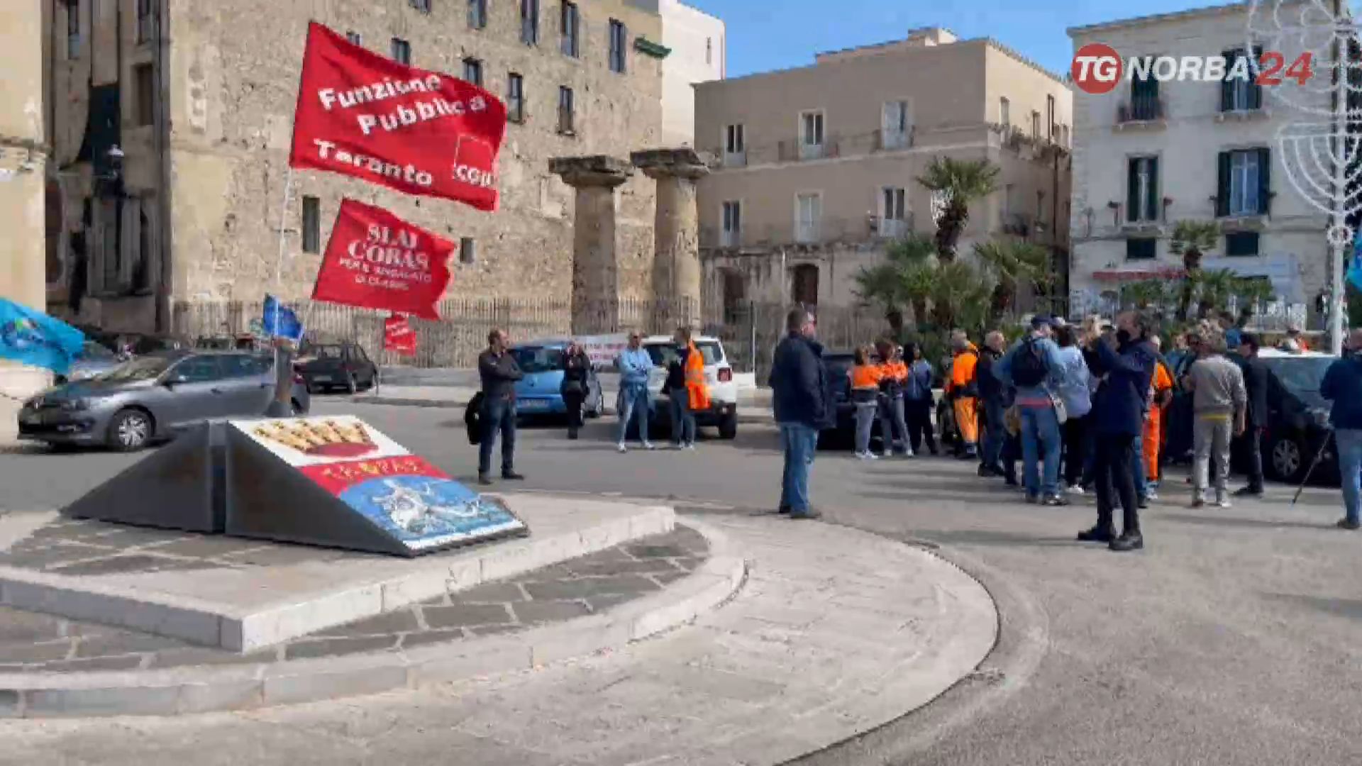 Taranto Sit In Lavoratori Kyma Ambiente Norba Online